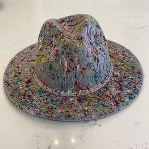 Custom PAINT SPLASH Wool Felt Hat